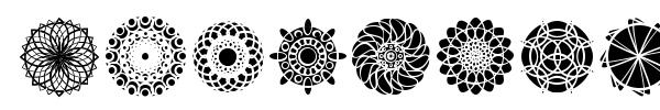 Kaleidoscopic Mind font preview